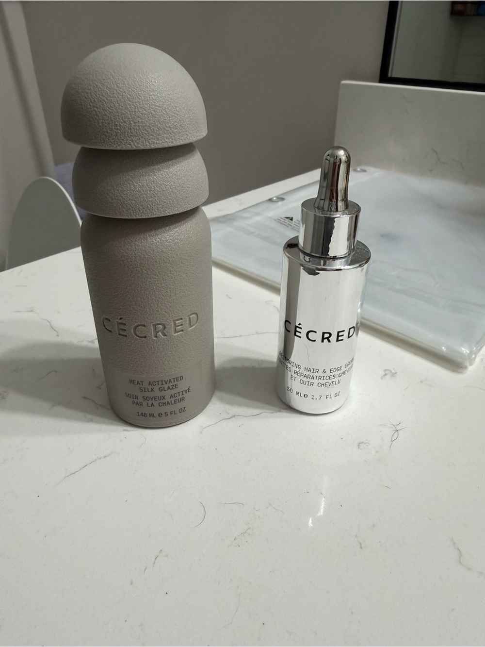 Cécred Silk Glaze and Hair & Edge Drops